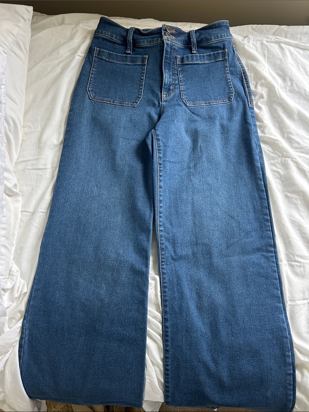 INC International Concepts Relaxed Wide-Leg Jeans in Blue
